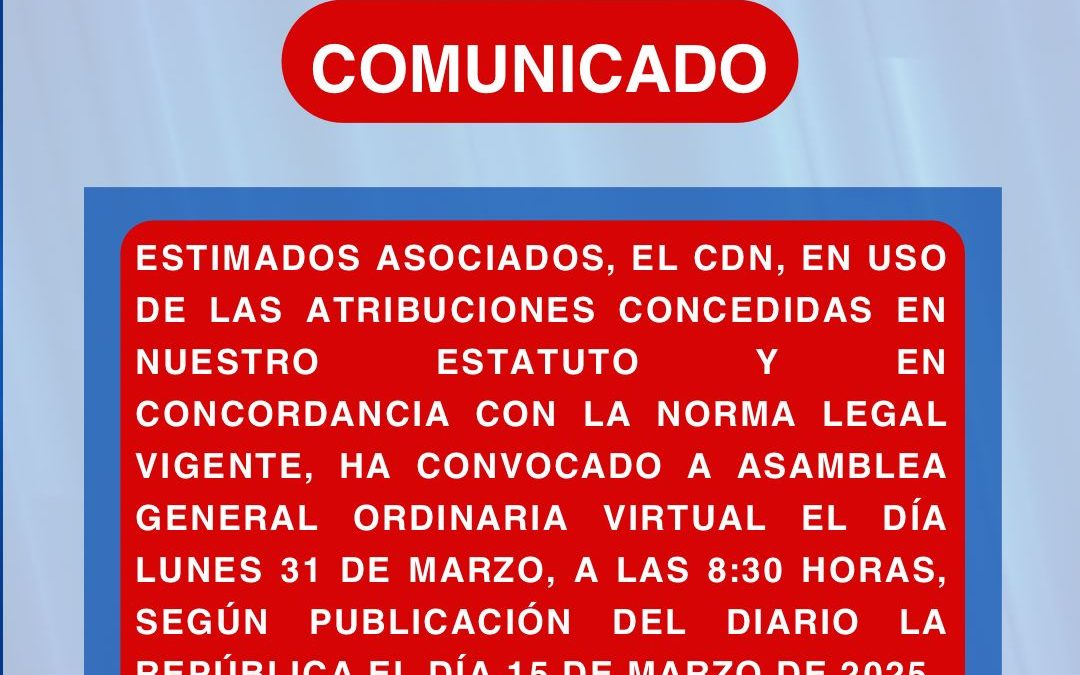 Asamblea General Ordinaria de Asociados – Marzo 2025